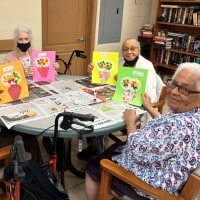 Crafts at SarahCare adult Day Care