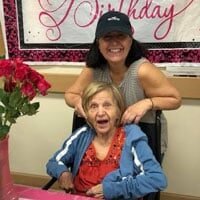 Josie and Rebecca at adult day care